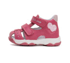 D.D.Step sandale fetite 20-25 Dark Pink cu inimoara