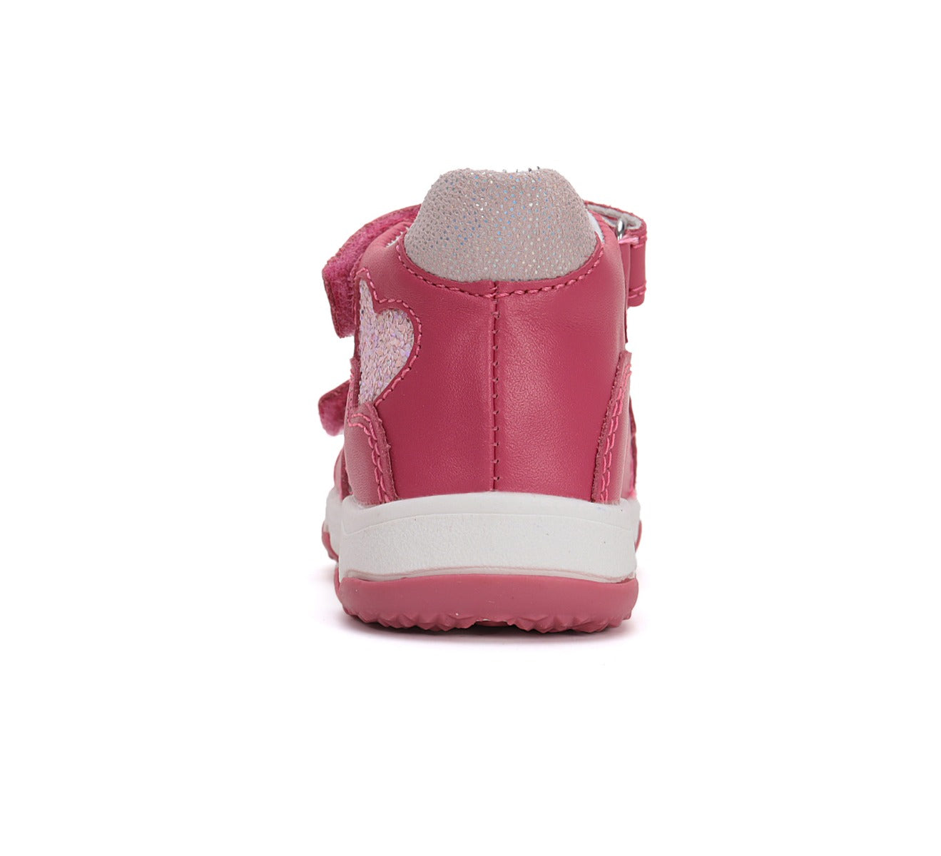 D.D.Step sandale fetite 20-25 Dark Pink cu inimoara