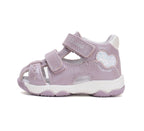 D.D.Step sandale fetite 20-25 Mauve cu inimoara