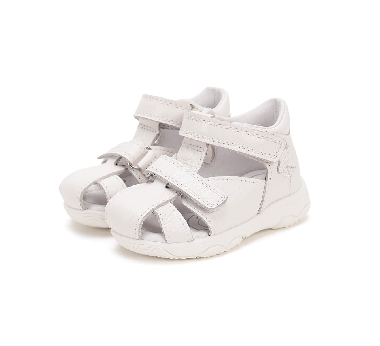 D.D.Step sandale fetite 20-25 White cu floare Imagine principală a produsului