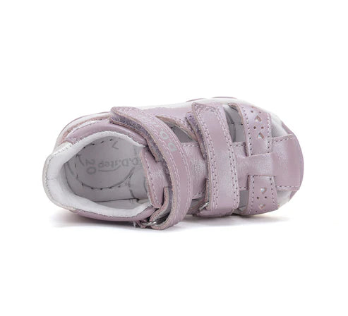 D.D.Step sandale fetite 26-31 Mauve cu inimoara
