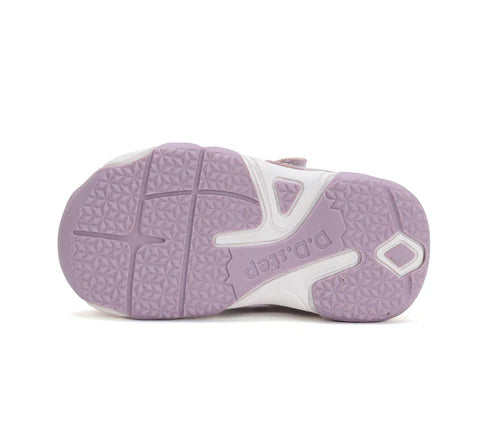 D.D.Step sandale fetite 26-31 Mauve cu inimoara