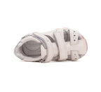 D.D.Step sandale fetite 20-25 White cu inimoara