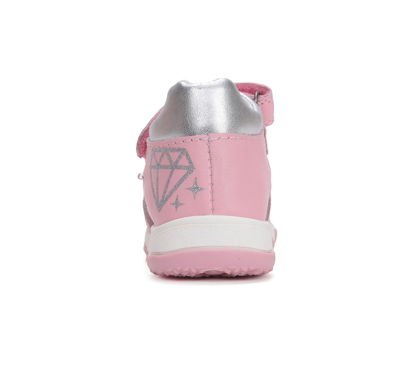 D.D.Step sandale fetite cu LED 26-31 Daisy Pink cu diamante