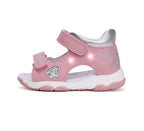 D.D.Step sandale fetite cu LED 20-25 Daisy Pink cu diamante