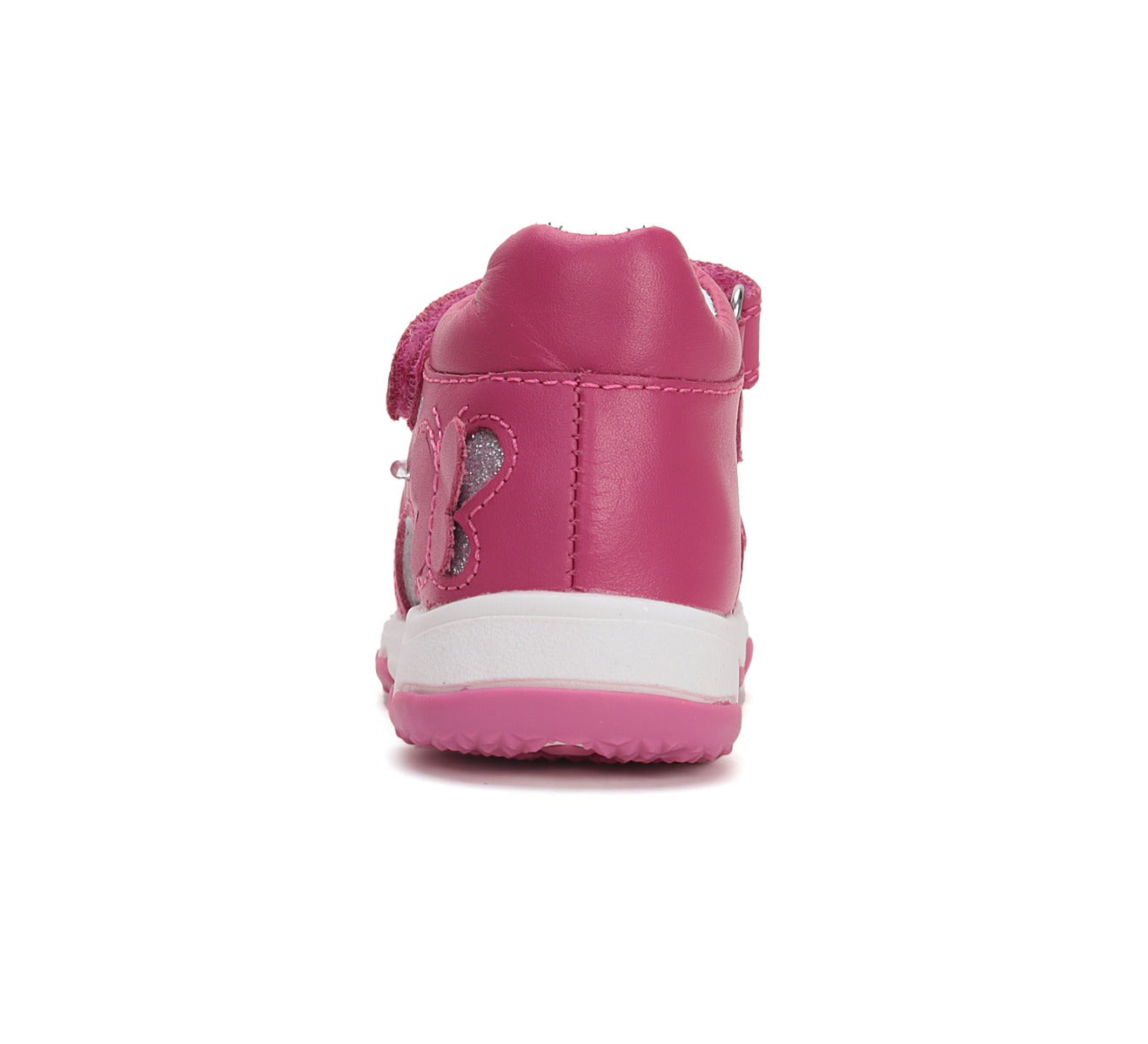 D.D.Step sandale fetite cu LED 20-25 Dark Pink cu fluturasi