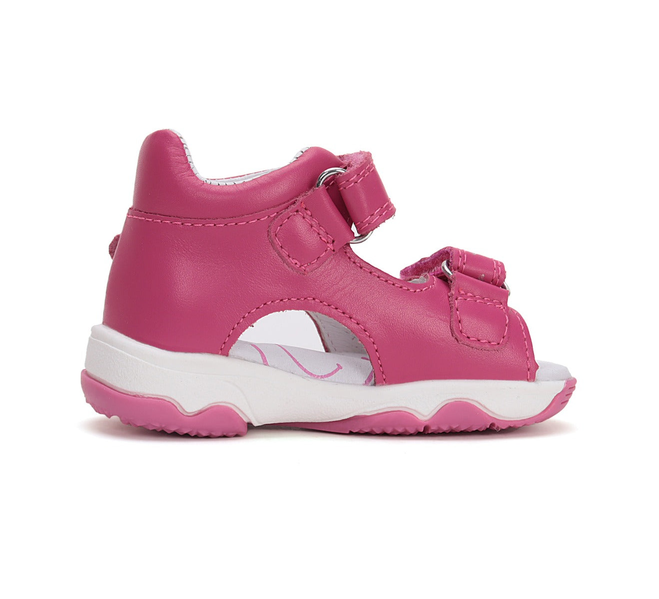 D.D.Step sandale fetite cu LED 20-25 Dark Pink cu fluturasi