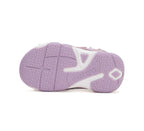 D.D.Step sandale fetite cu LED 20-25 Mauve cu fluturasi