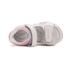 D.D.Step sandale fetite cu LED 20-25 White cu diamante