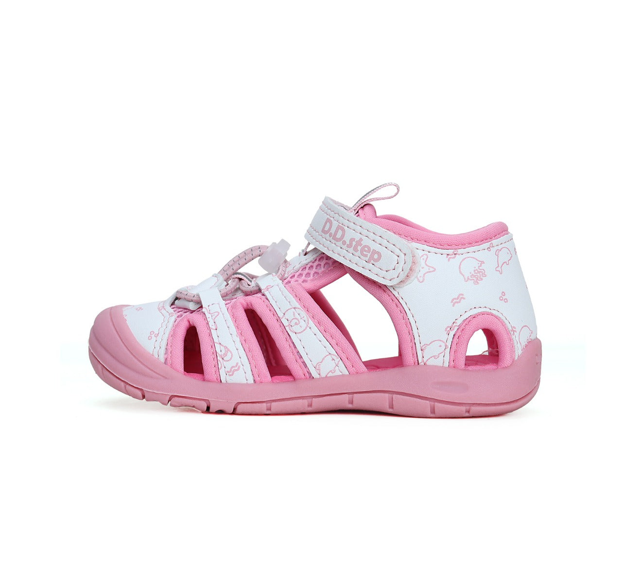 D.D.Step sandale fetite "Quick Dry" 26-31 Pink animale marine Imagine secundară a produsului