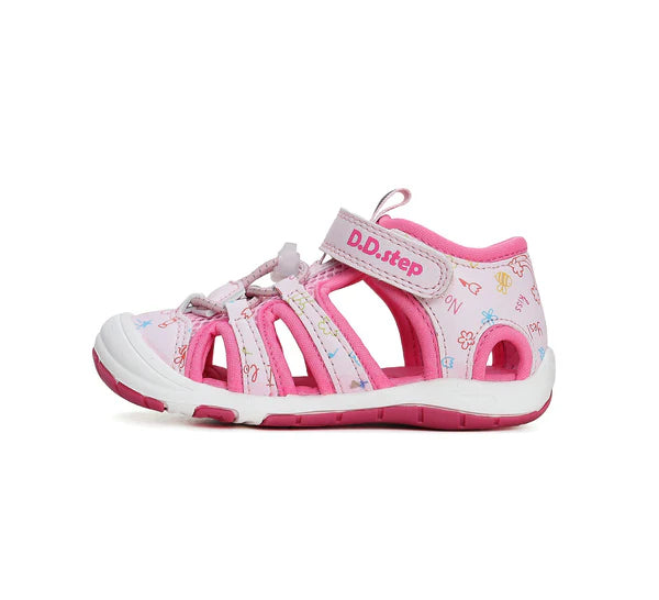 D.D.Step sandale fetite "Quick Dry" 26-31 Dark Pink kiss Imagine secundară a produsului