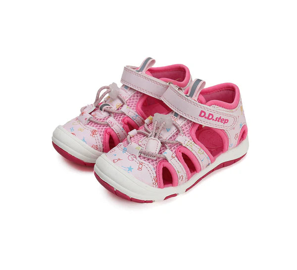 D.D.Step sandale fetite "Quick Dry" 26-31 Dark Pink kiss Imagine principală a produsului
