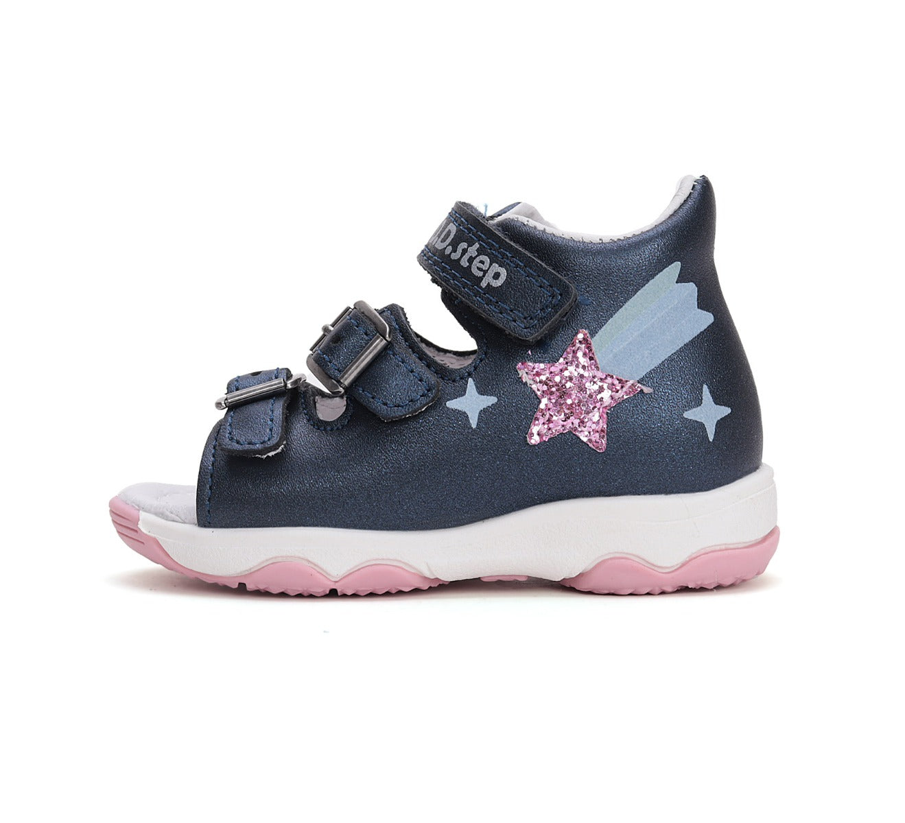 D.D.Step sandale fetite Sun Reactive 20-25 Royal Blue cu stea Imagine secundară a produsului