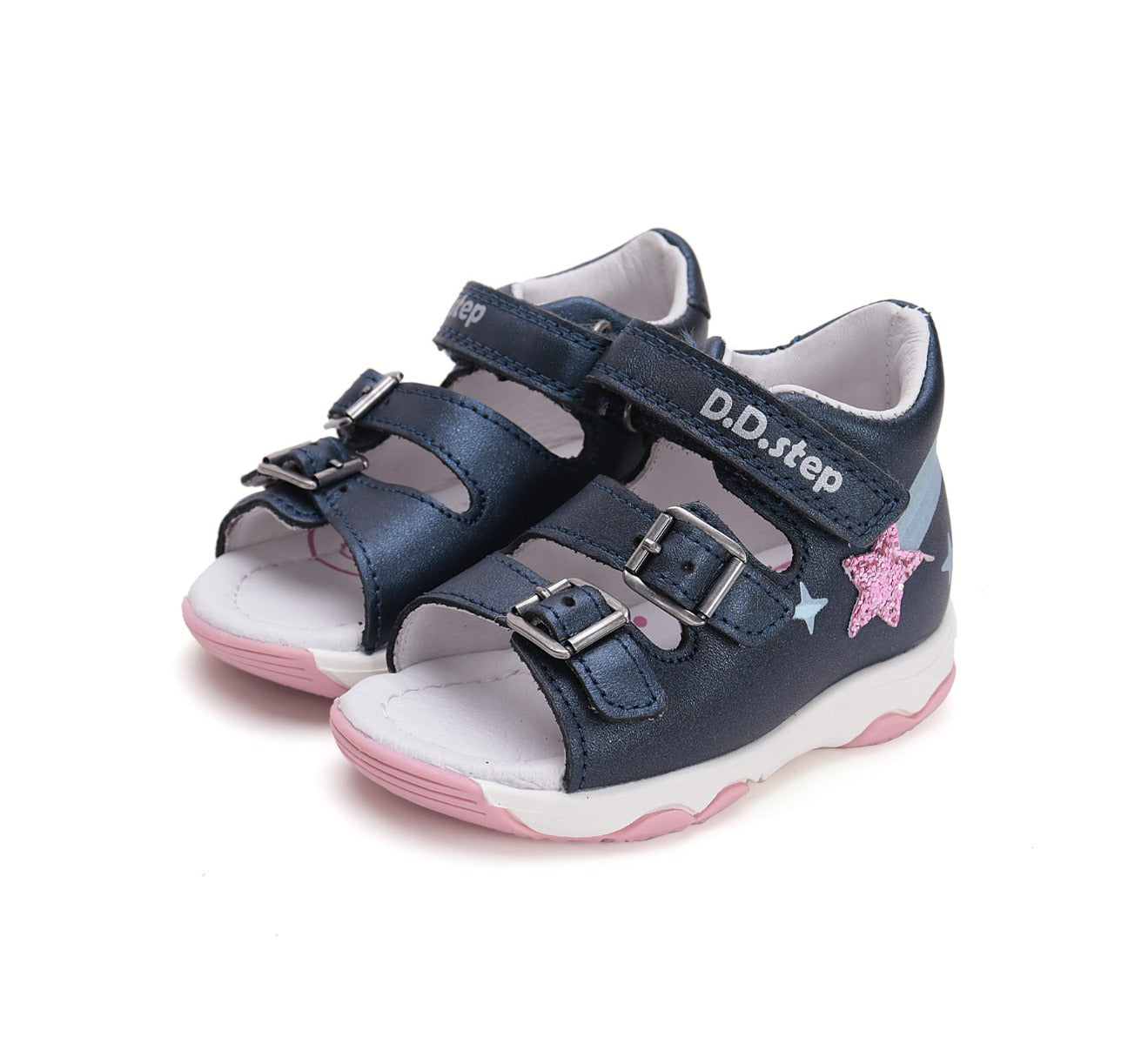 D.D.Step sandale fetite Sun Reactive 20-25 Royal Blue cu stea Imagine principală a produsului
