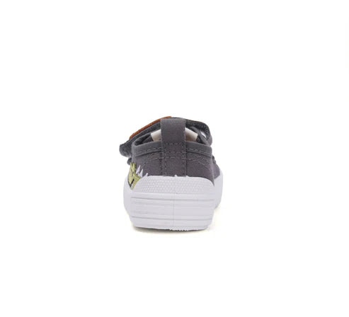 D.D.Step tenisi baieti 20-25 Dark Grey cu crocodil