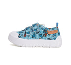 D.D.Step tenisi baieti 20-25 Sky Blue cu Surf