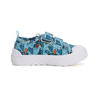 D.D.Step tenisi baieti 20-25 Sky Blue cu Surf