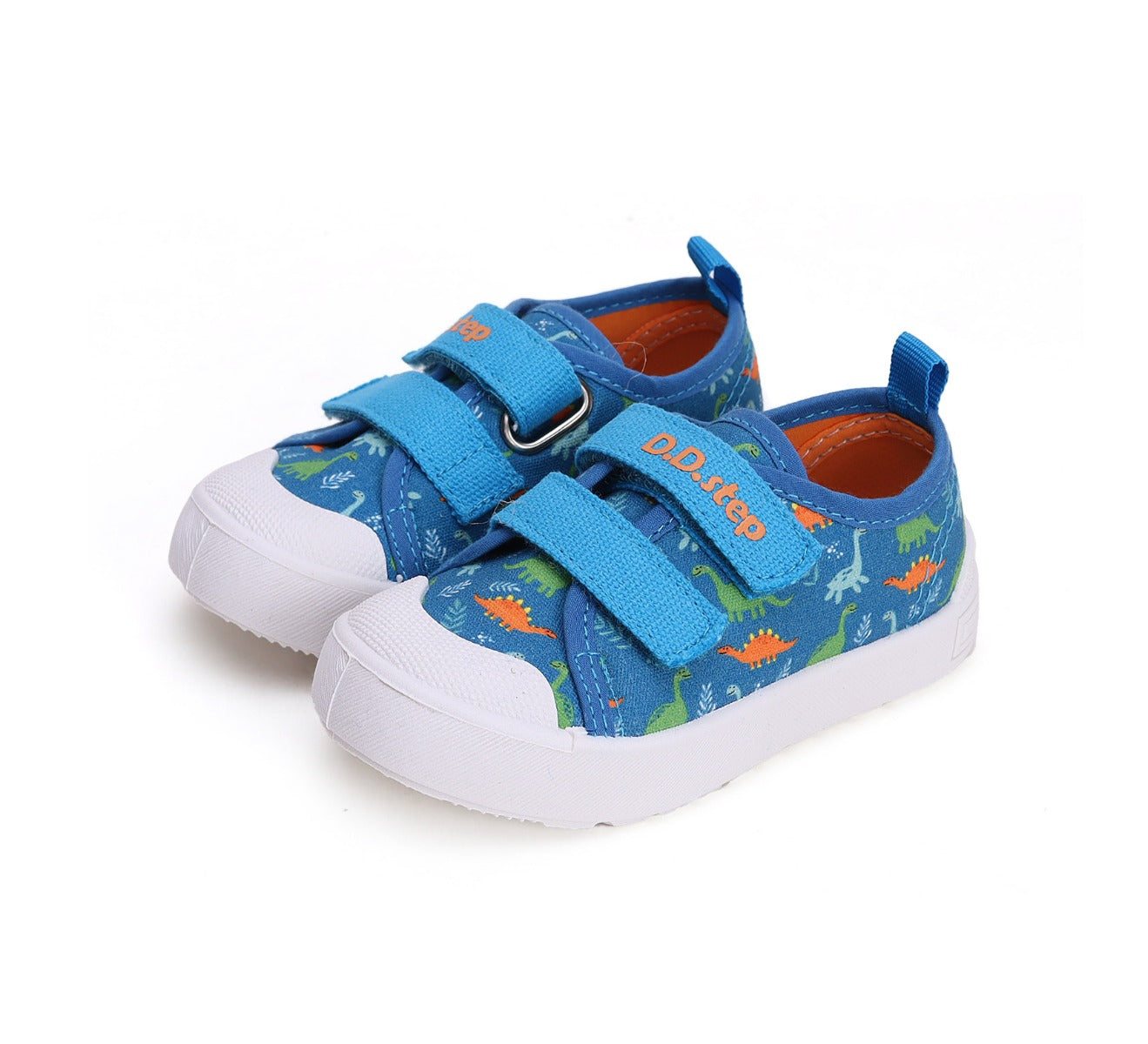D.D.Step tenisi baieti 26-31, Bermuda Blue cu dinozaur