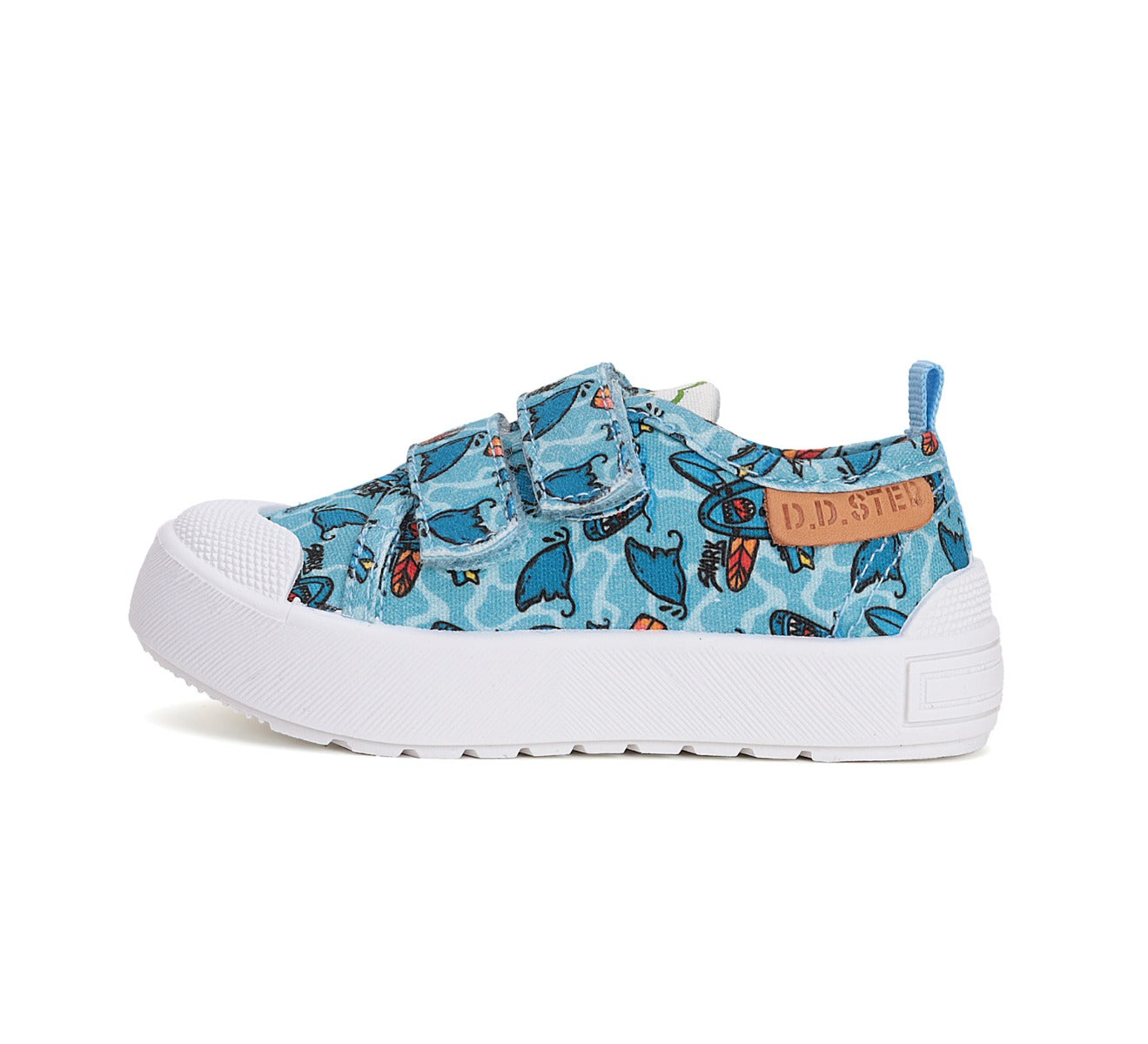 D.D.Step tenisi baieti 26-31 Sky Blue cu Surf