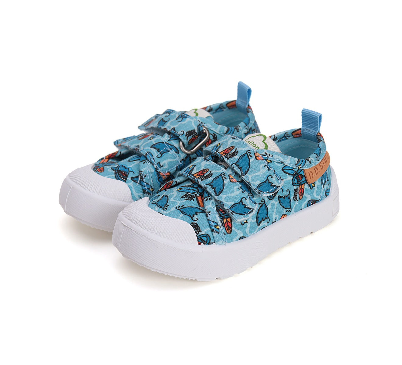 D.D.Step tenisi baieti 26-31 Sky Blue cu Surf