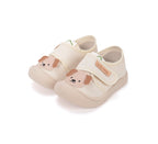 D.D.Step tenisi baieti din panza 22-27 Cream cu catel