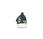 D.D.Step tenisi baieti decupati din panza 22-33 Royal Blue cu graffiti