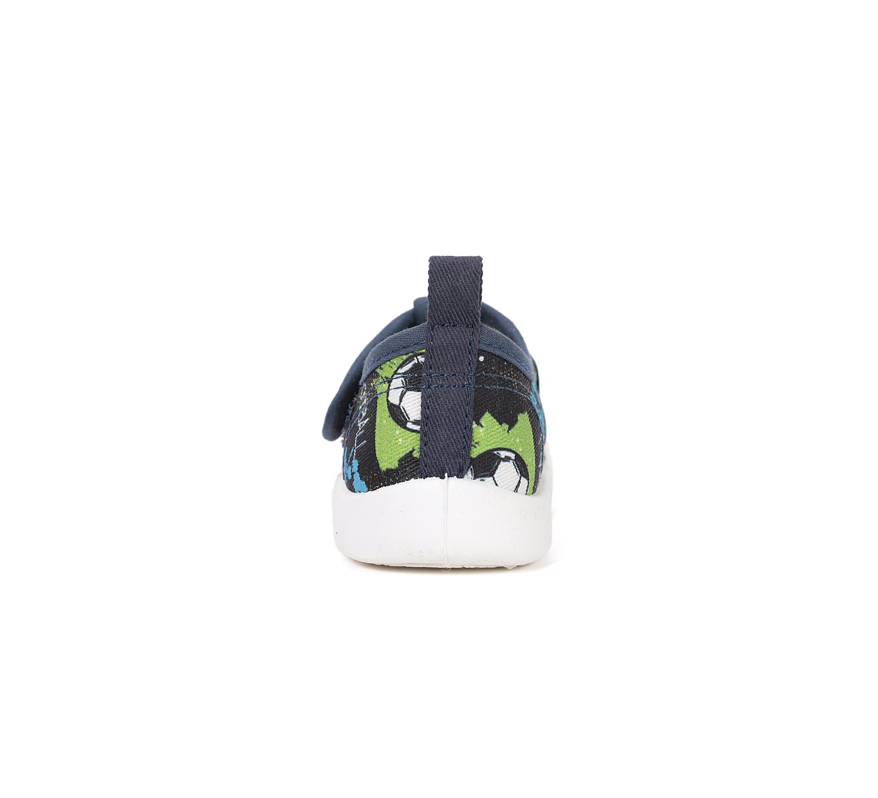 D.D.Step tenisi baieti decupati din panza 22-33 Royal Blue cu graffiti