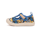 D.D.Step tenisi baieti decupati din panza 22-33 Aero Blue Never