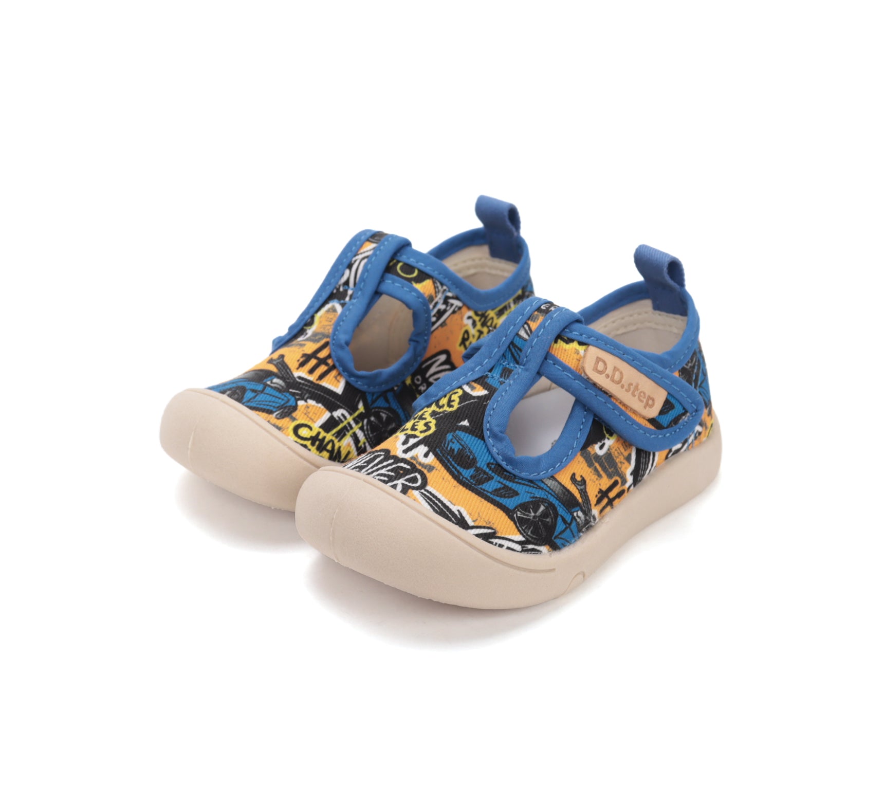 D.D.Step tenisi baieti decupati din panza 22-33 Aero Blue Never Imagine principală a produsului