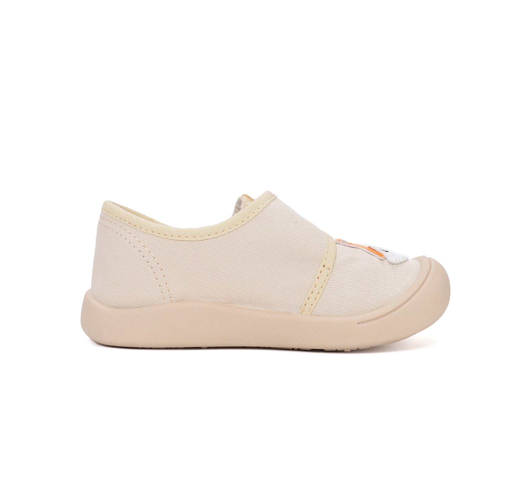 D.D.Step tenisi baieti din panza 22-27 Cream cu vulpe