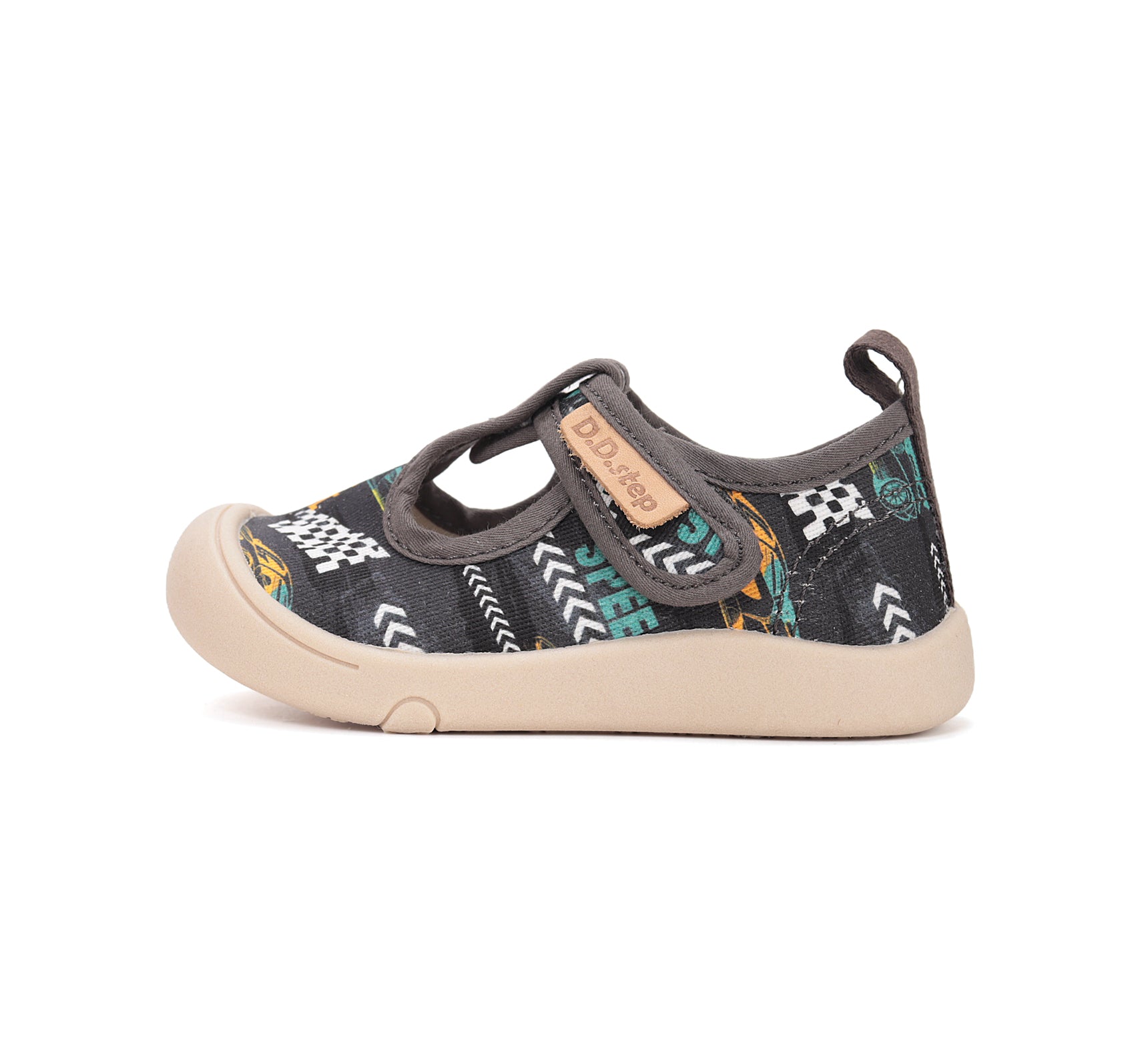 D.D.Step tenisi baieti decupati din panza 22-33 Marine Grey Speed Drive
