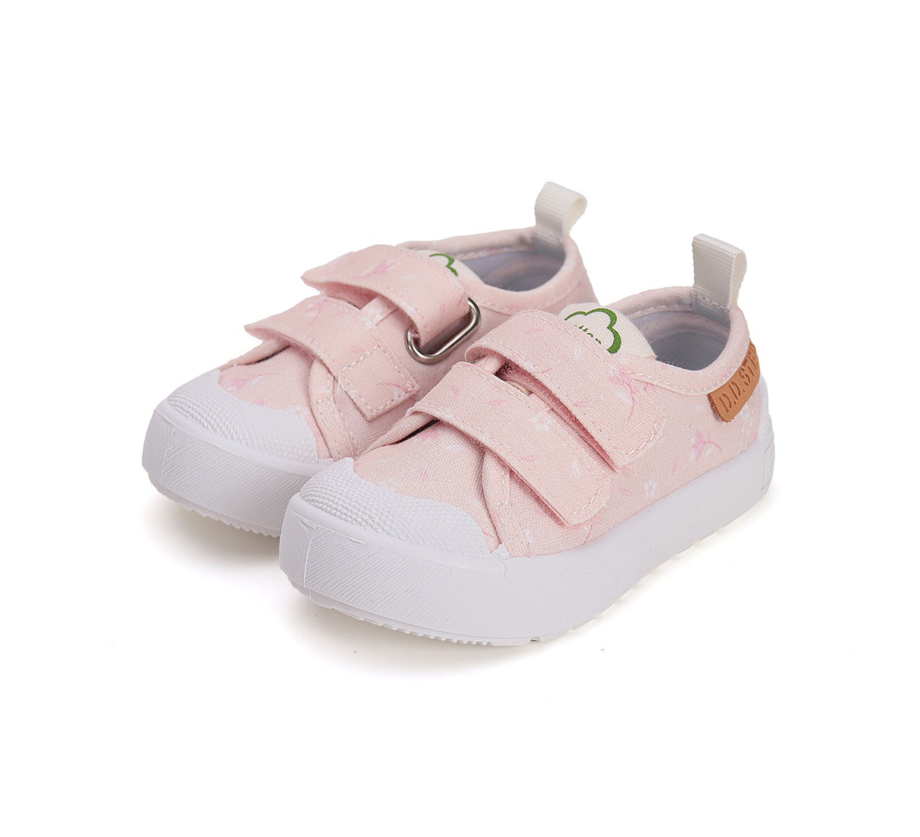 D.D.Step tenisi fete 20-25 Baby Pink cu floricele Imagine principală a produsului