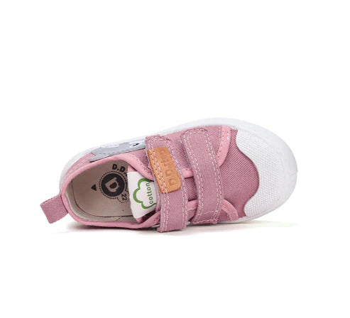 D.D.Step tenisi fete 26-31 Baby Pink cu iepuras
