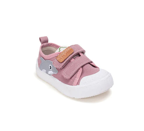 D.D.Step tenisi fete 20-25 Baby Pink cu iepuras