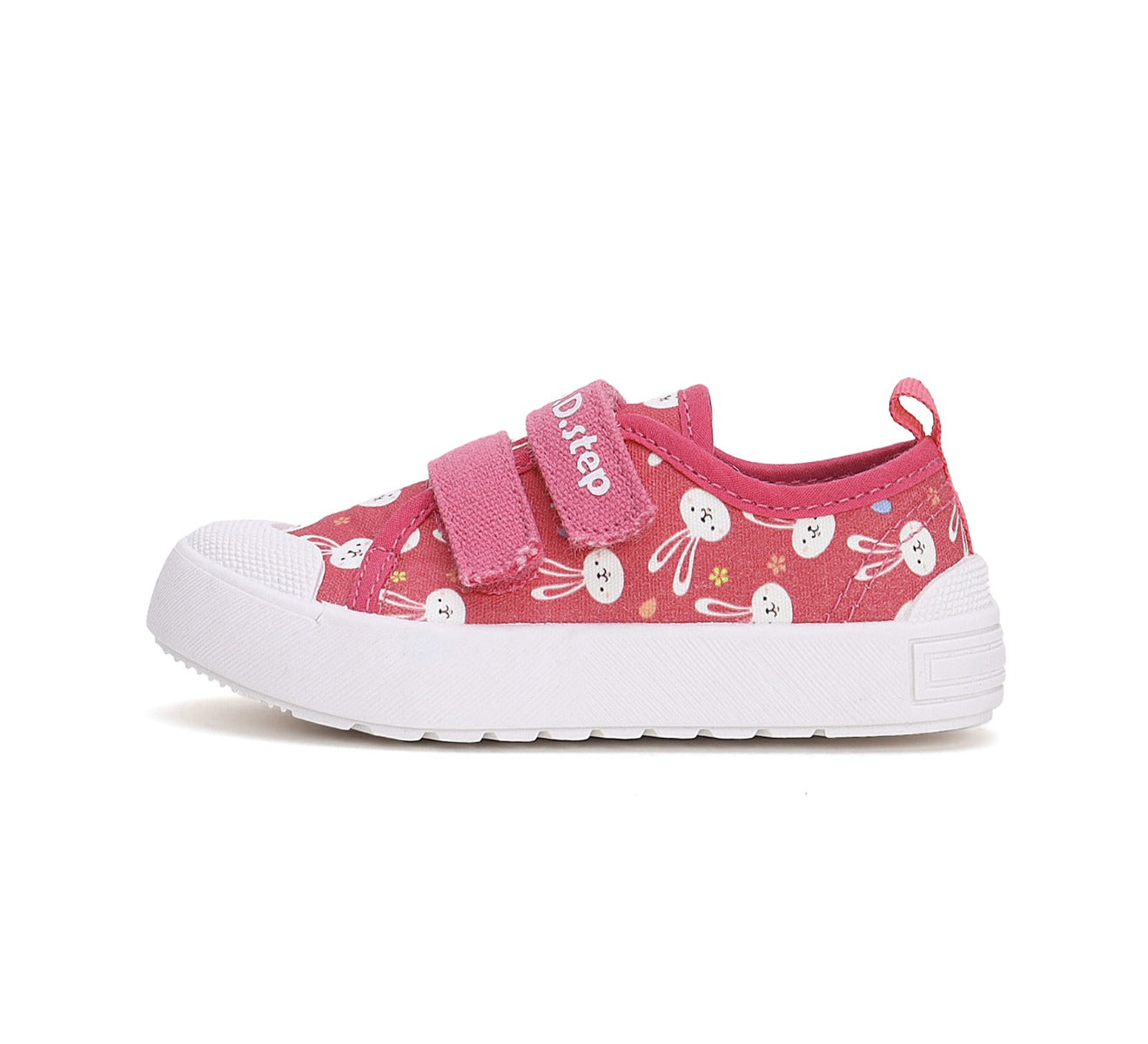 D.D.Step tenisi fete 26-31 Dark Pink cu iepurasi