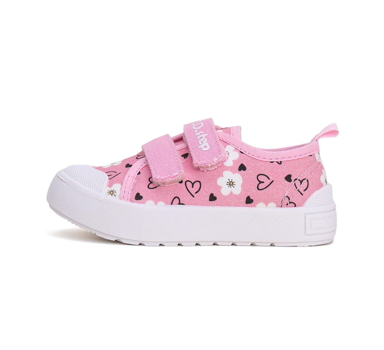D.D.Step tenisi fete 26-31 Dark Pink cu inimioare
