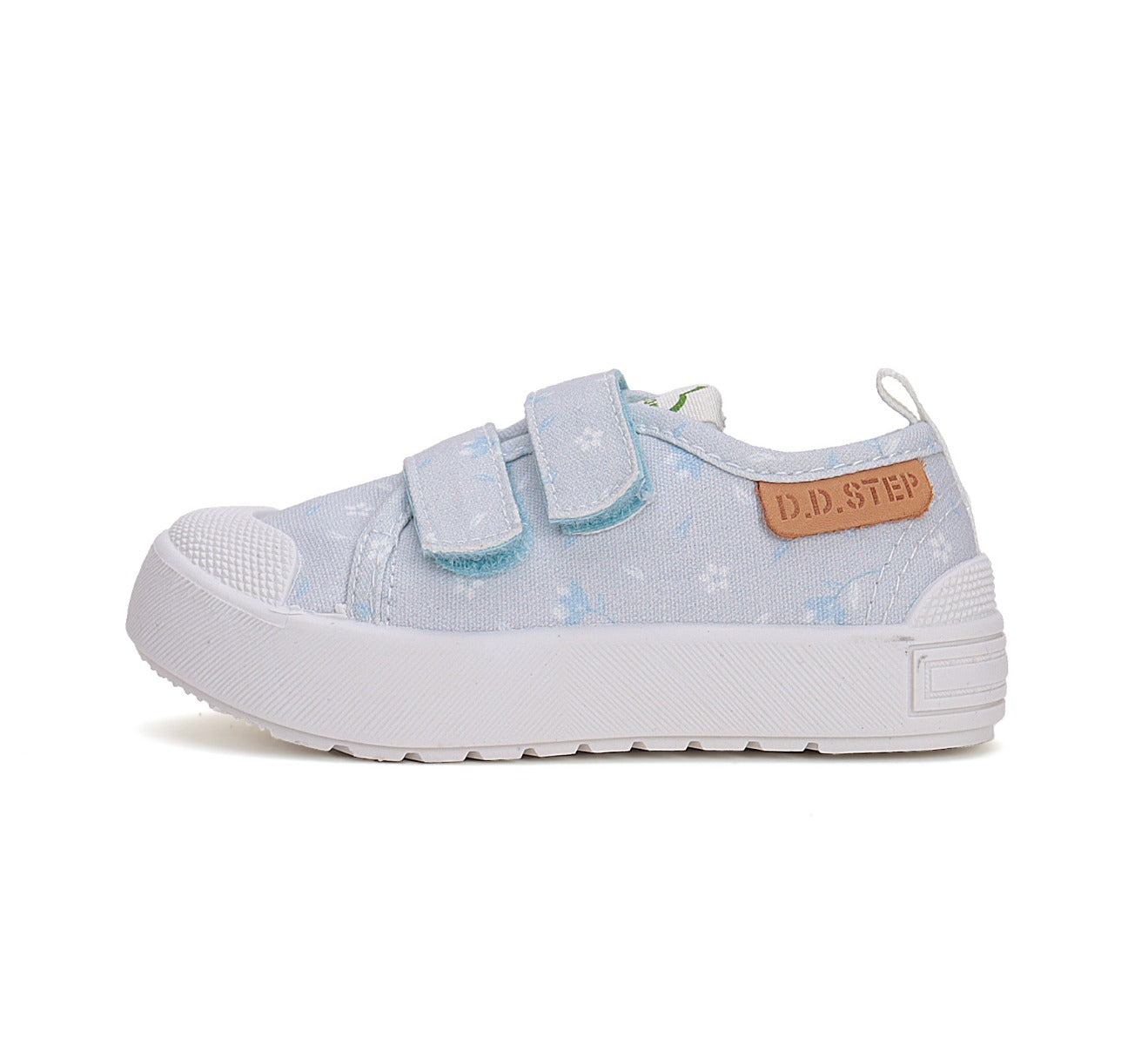 D.D.Step tenisi fete 26-31 Sky Blue cu floricele