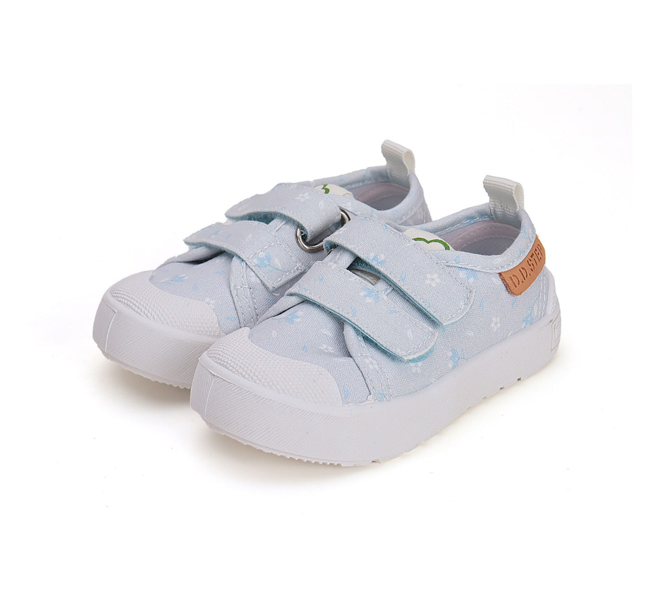 D.D.Step tenisi fete 20-25 Sky Blue cu floricele