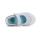 D.D.Step tenisi fete decupati 26-31 Sky Blue cu floricele