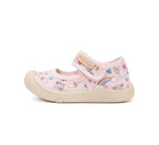 D.D.Step tenisi fete decupati din panza 22-33 Baby Pink Unicorn