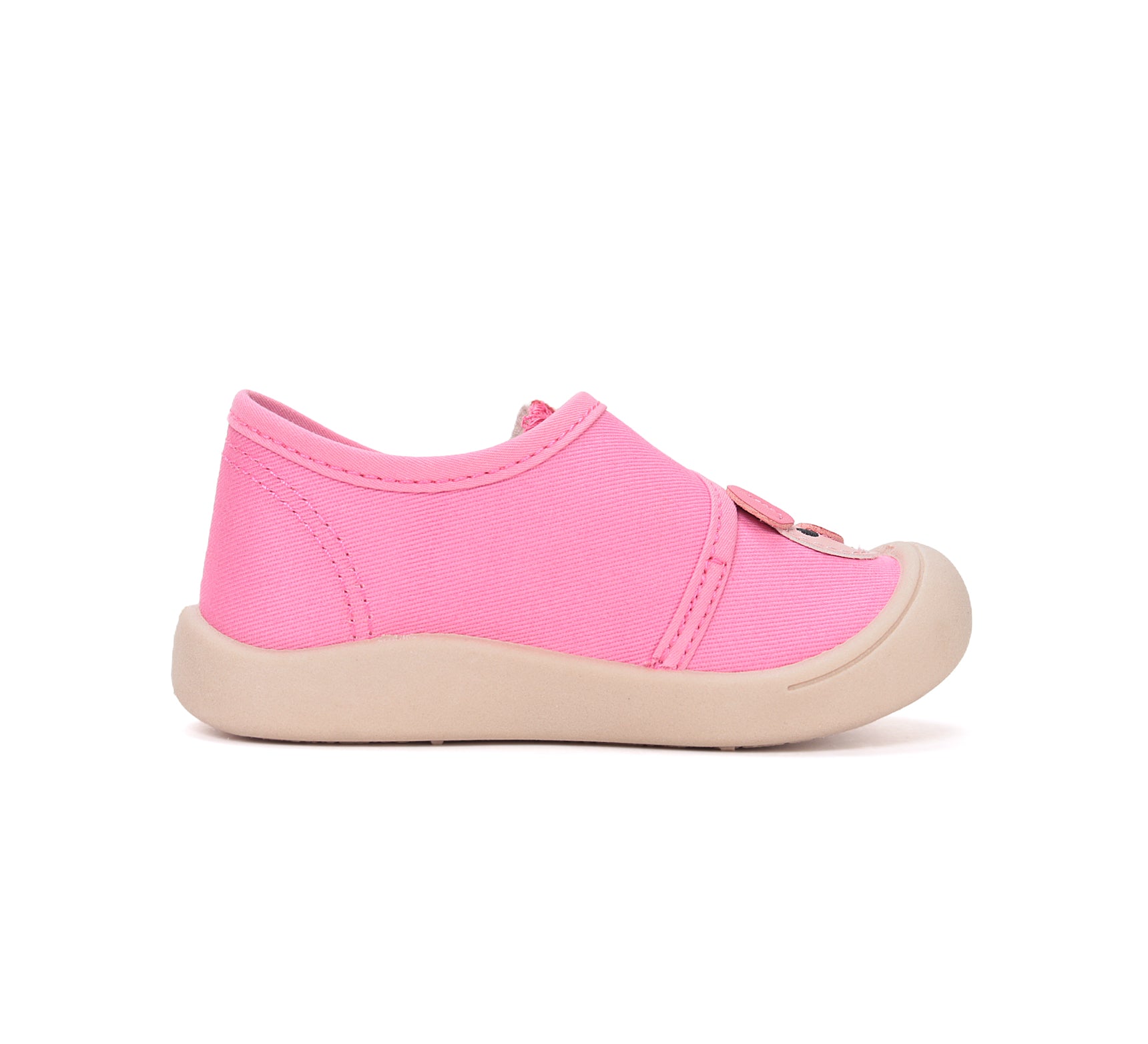 D.D.Step tenisi fete din panza 22-27 Hot Pink cu catel
