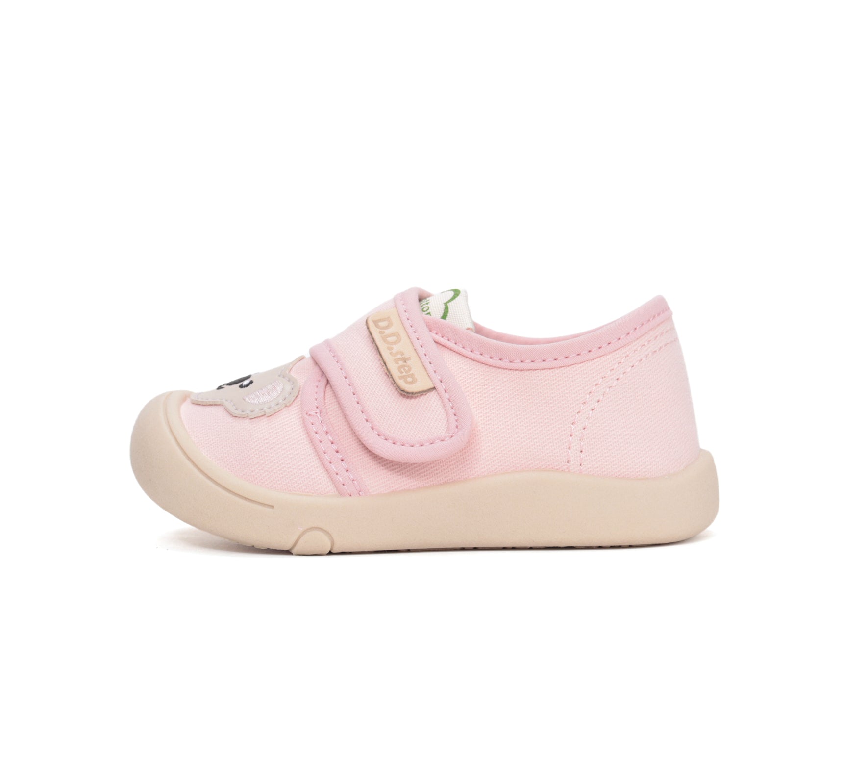D.D.Step tenisi fete din panza 22-27 Baby Pink cu catel
