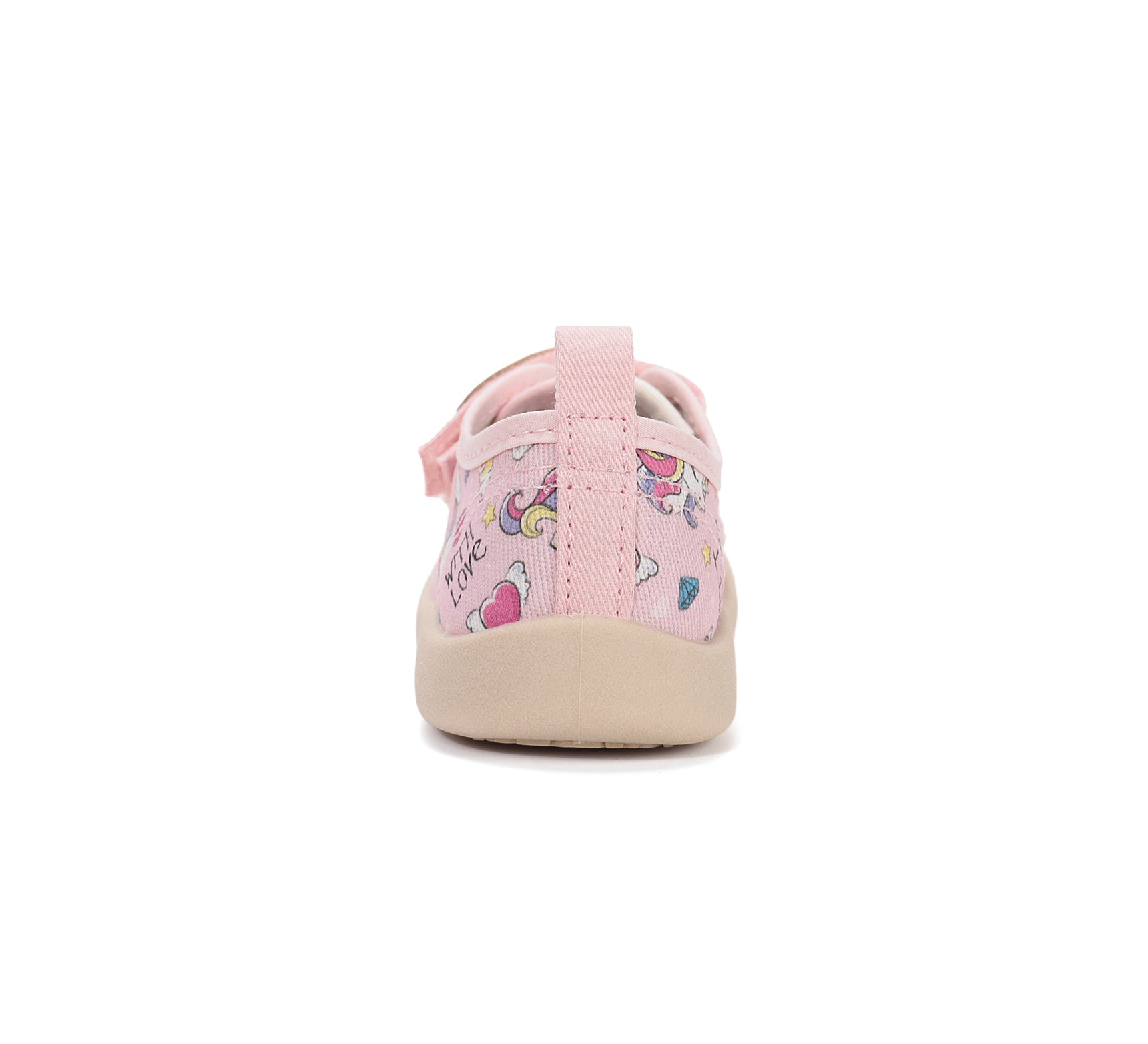 D.D.Step tenisi fete din panza 22-27 Baby Pink Unicorn