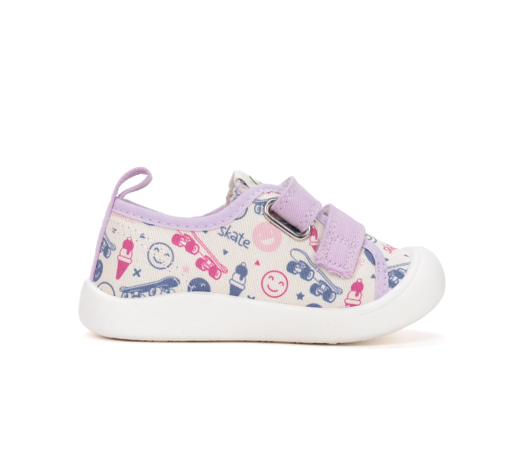 D.D.Step tenisi fete din panza 28-33 Cream Skate