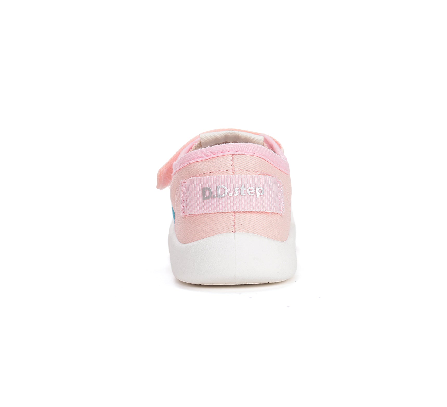 D.D.Step tenisi fete din panza 28-33 Baby Pink cu dungi