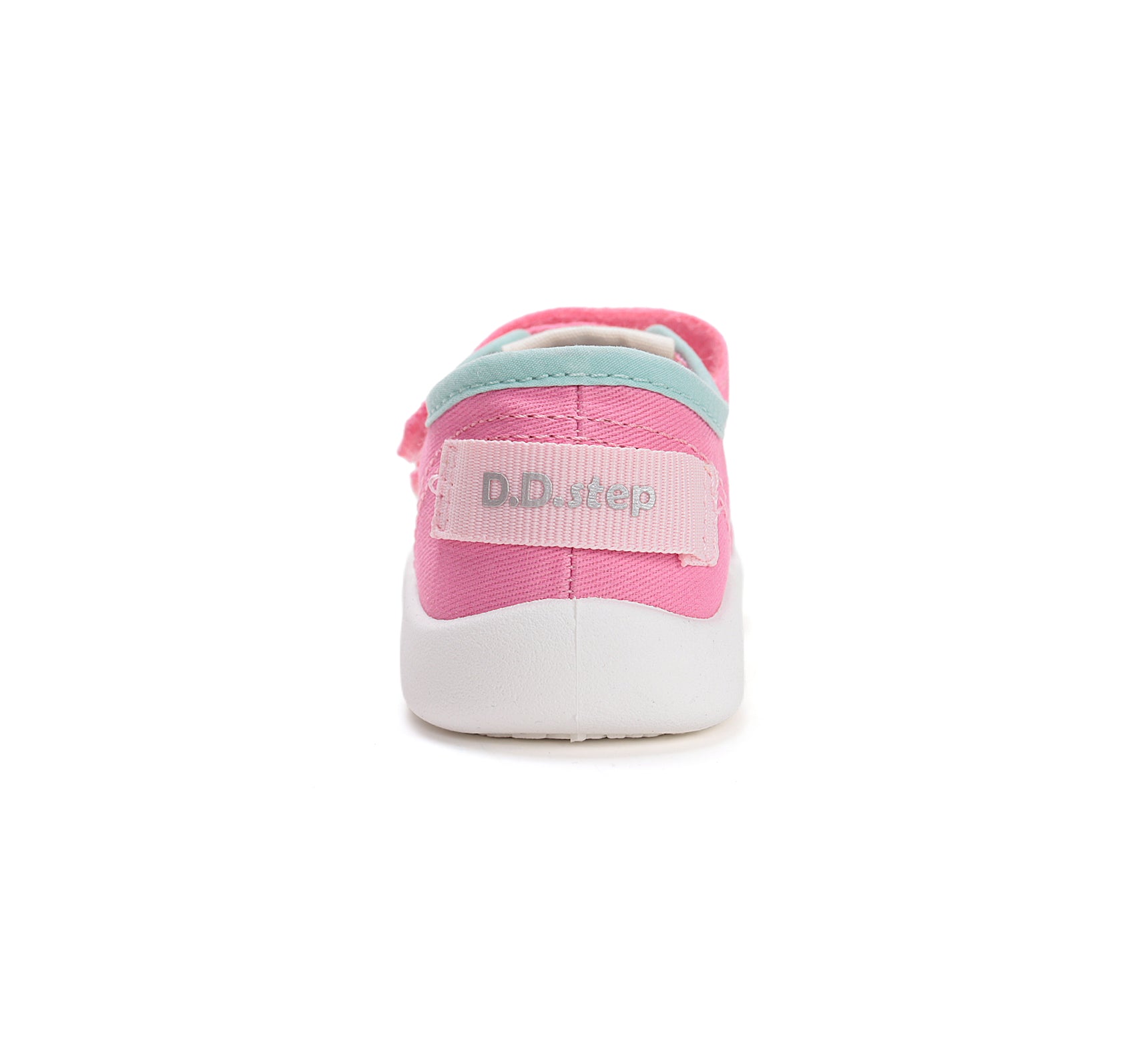 D.D.Step tenisi fete din panza 22-27 Hot Pink cu dungi