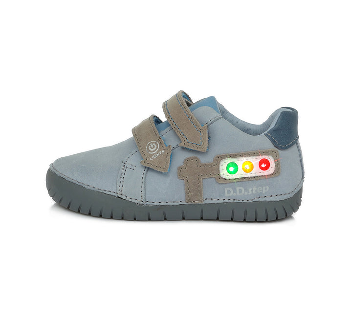 D.D.Step pantofi baieti cu LED 25-30, Sky Blue S050-79M  01 Imagine principală a produsului