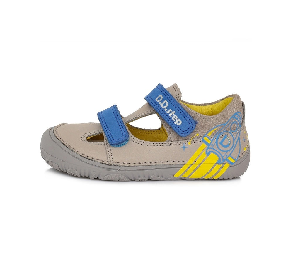 D.D.Step pantofi baieti decupati Barefoot 20-25, Grey H073-23A Imagine principală a produsului