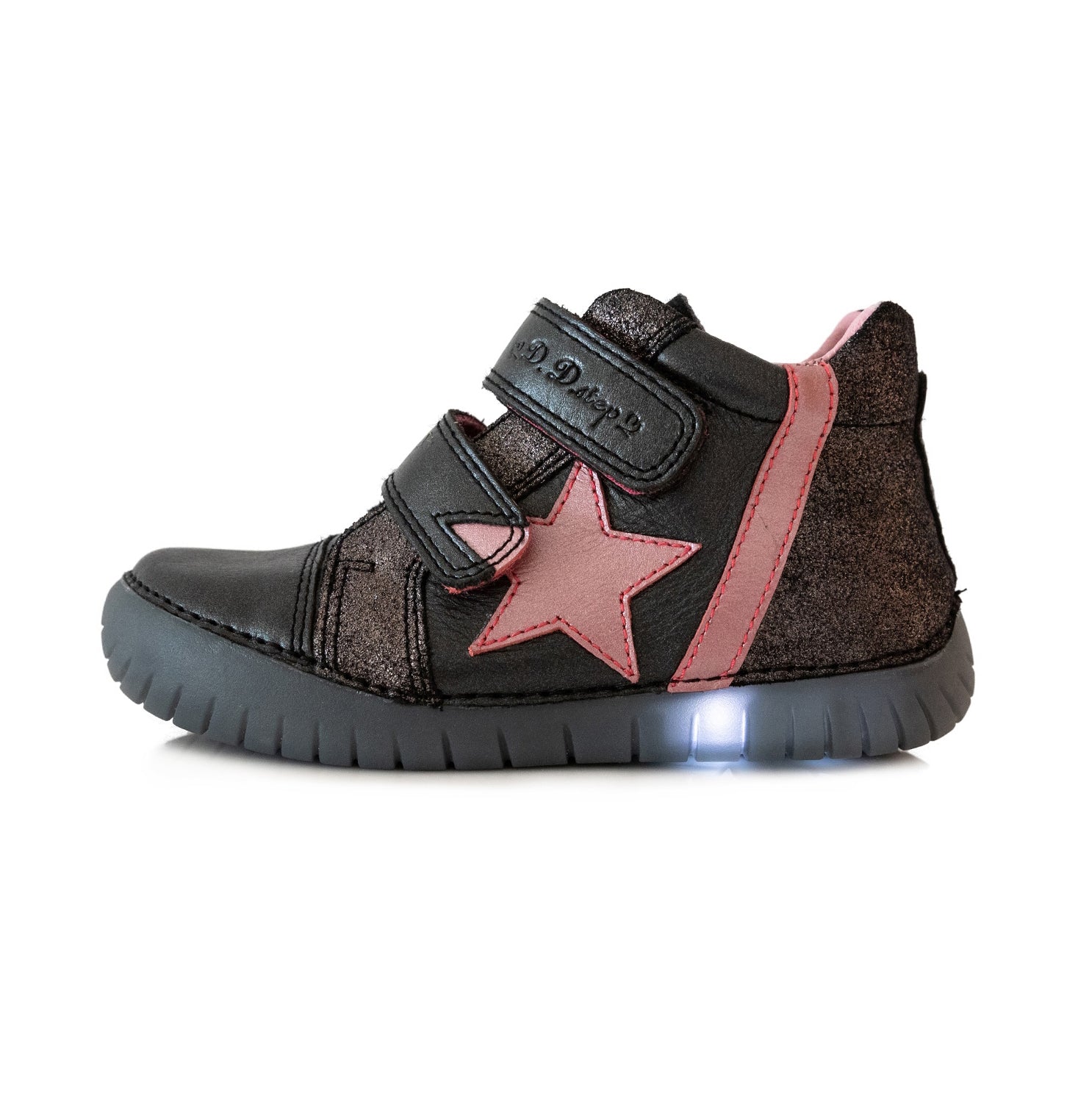 D.D.Step Pantofi fete cu scai si led marimea 31-36 Black