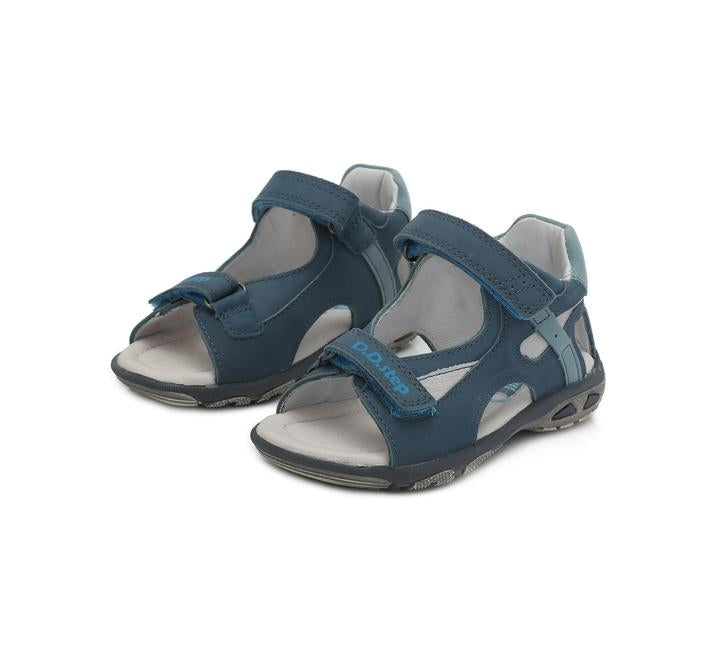 D.D.Step sandale baieti cu scai Alege marimeaa 25-30, Bermuda Blue